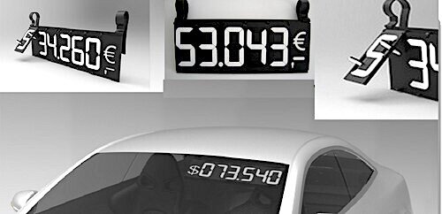 Preisschild 5 Ziffern plus €