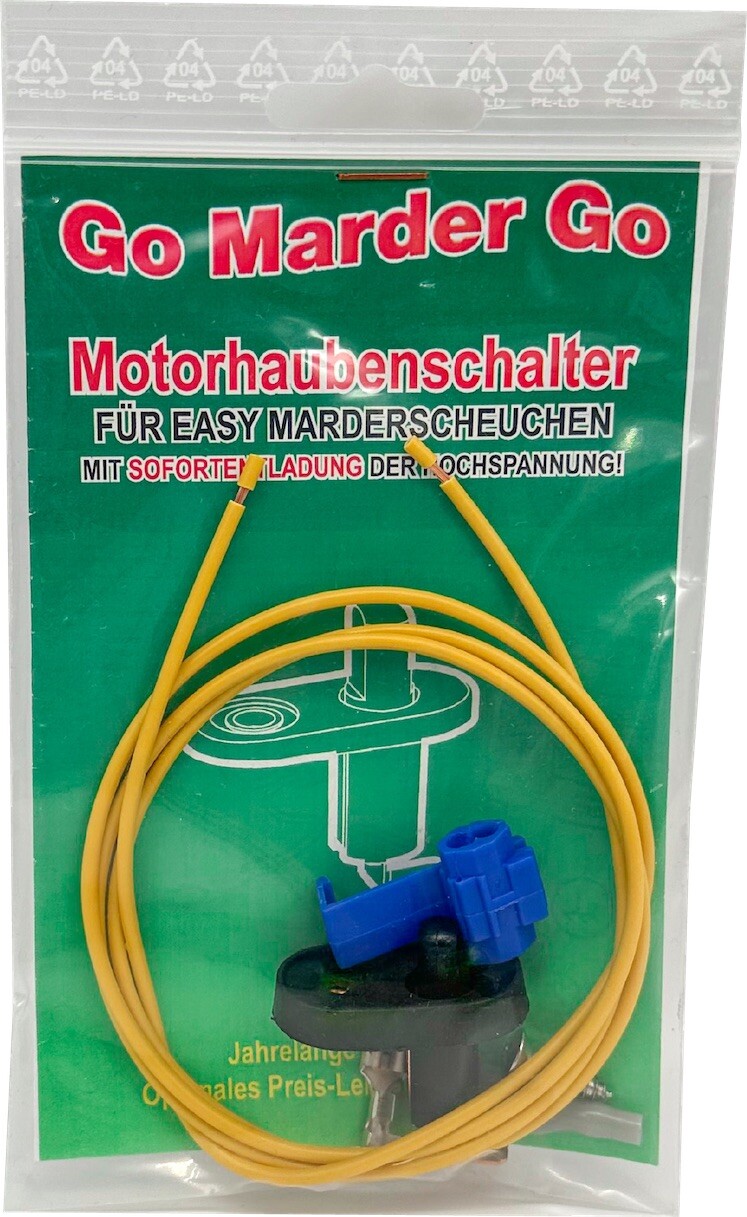 GoMarderGo Sicherheits-Motorhauben-Schalter "Der Lehrlingsschoner"