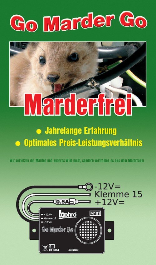 GoMarderGo Marderfrei Piezo "Der Ohrenschoner"