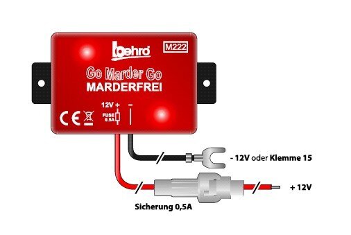 GoMarderGo Marderfrei Pro mit Licht und Ultraschall