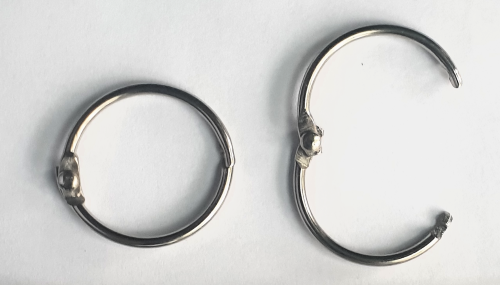 Schlüsselring mit Schnellverschluss, 27 mm, VPE 100 Stk.