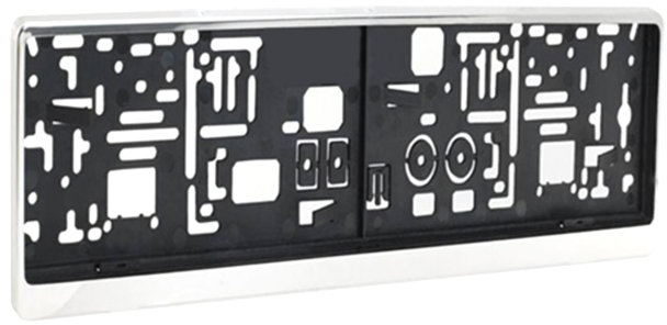 Kennzeichenhalter Edelstahl für Österreich / EU
