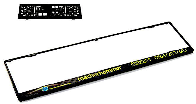 Kennzeichenhalter Grundplatte PRIME