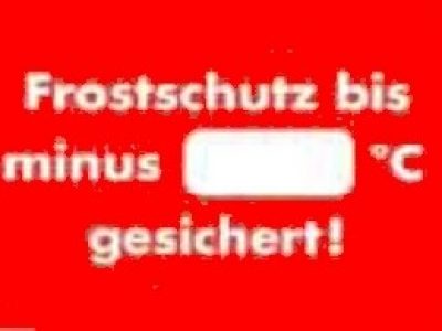 Kundendienstaufkleber FROSTSCHUTZ 449260290