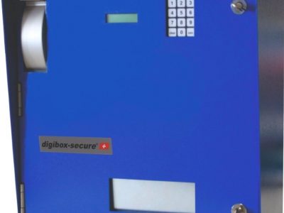 digibox GT 8 mit 8 Fächern blau RAL 5010
